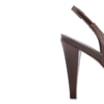 Peep Toe Couro Marrom Escuro - imagem 7