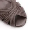 Peep Toe Couro Marrom Escuro - imagem 7