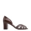 Peep Toe Couro Marrom Escuro - imagem 3