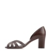 Peep Toe Couro Marrom Escuro - imagem 5