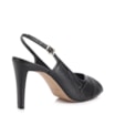 Peep Toe Couro New Lezard Preto/Couro Preto - imagem 3