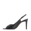 Peep Toe Couro New Lezard Preto/Couro Preto - imagem 4