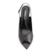 Peep Toe Couro New Lezard Preto/Couro Preto - imagem 5