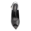 Peep Toe Couro New Lezard Preto/Couro Preto - imagem 5