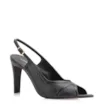 Peep Toe Couro New Lezard Preto/Couro Preto - imagem 1