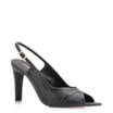 Peep Toe Couro New Lezard Preto/Couro Preto - imagem 1