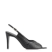 Peep Toe Couro New Lezard Preto/Couro Preto - imagem 2