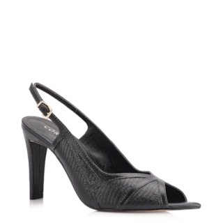 COURO NEW LEZARD PRETO/COURO PRETO