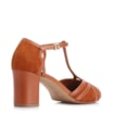 Peep Toe Couro Nobuck Marrom/Couro Marrom - imagem 3