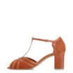 Peep Toe Couro Nobuck Marrom/Couro Marrom - imagem 4