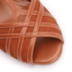 Peep Toe Couro Nobuck Marrom/Couro Marrom - imagem 6