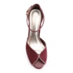 Peep Toe Couro Nobuck Vinho - imagem 6