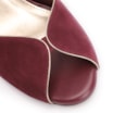 Peep Toe Couro Nobuck Vinho - imagem 7