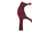 Peep Toe Couro Nobuck Vinho - imagem 8