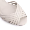 Peep Toe Couro Off White - imagem 6