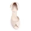 Peep Toe Couro Off White/Alt Dourado - imagem 5