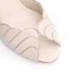 Peep Toe Couro Off White/Alt Dourado - imagem 6
