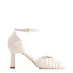 Peep Toe Couro Off White/Alt Dourado - imagem 2