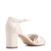 Peep Toe Couro Off White/Alt Dourado - imagem 3