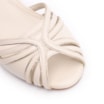 Peep Toe Couro Off White/Alt Dourado - imagem 6