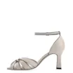 Peep Toe Couro Off White/Alt Preto - imagem 4