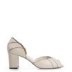 Peep Toe Couro Off White/Alt Preto - imagem 3