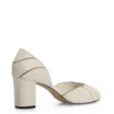 Peep Toe Couro Off White/Alt Preto - imagem 4