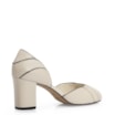 Peep Toe Couro Off White/Alt Preto - imagem 4