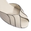 Peep Toe Couro Off White/Alt Preto - imagem 7