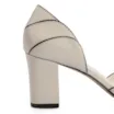 Peep Toe Couro Off White/Alt Preto - imagem 8