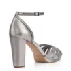 Peep Toe Couro Prata - imagem 3