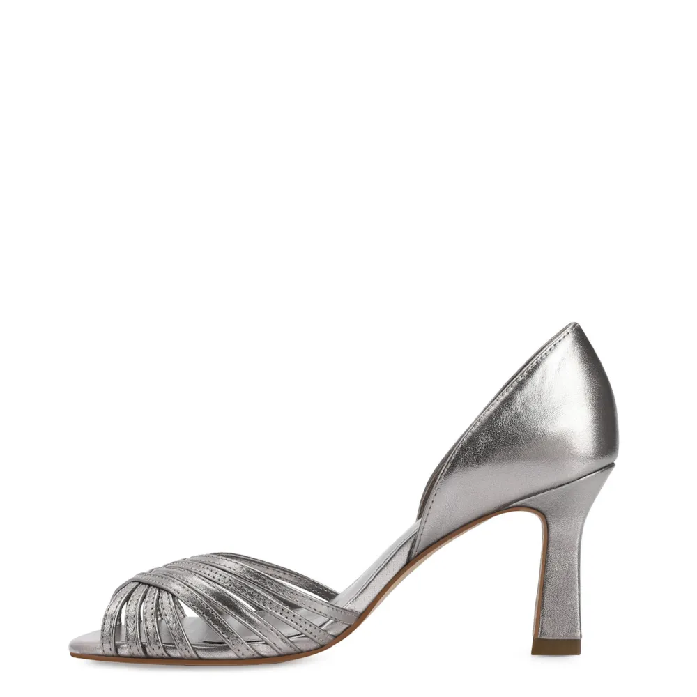 Peep Toe Couro Prata - imagem 4