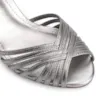Peep Toe Couro Prata - imagem 6