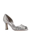 Peep Toe Couro Prata - imagem 1