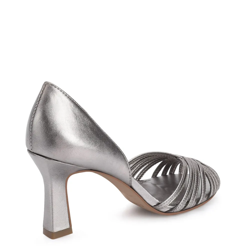 Peep Toe Couro Prata - imagem 3