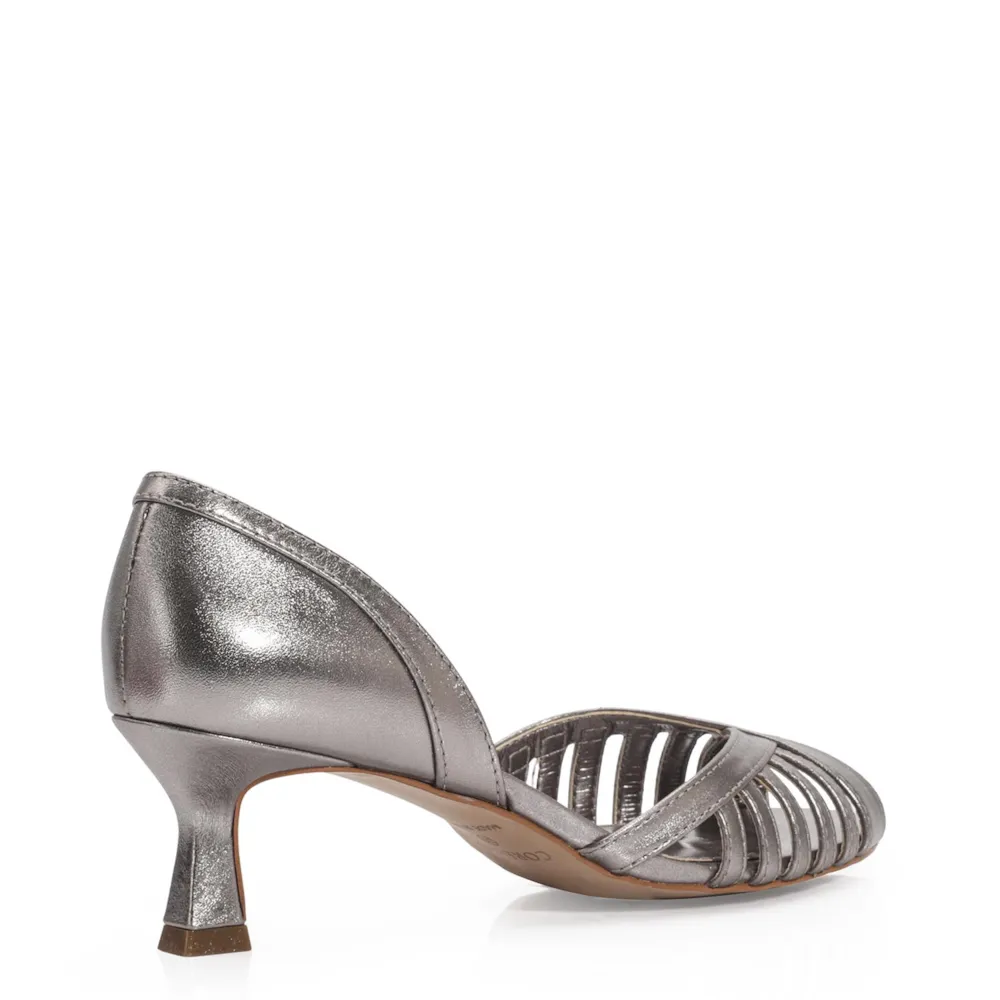 Peep Toe Couro Prata - imagem 4