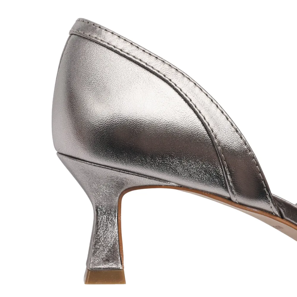 Peep Toe Couro Prata - imagem 8
