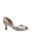 Peep Toe Couro Prata - imagem 1