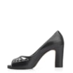 Peep Toe Couro Preto - imagem 4