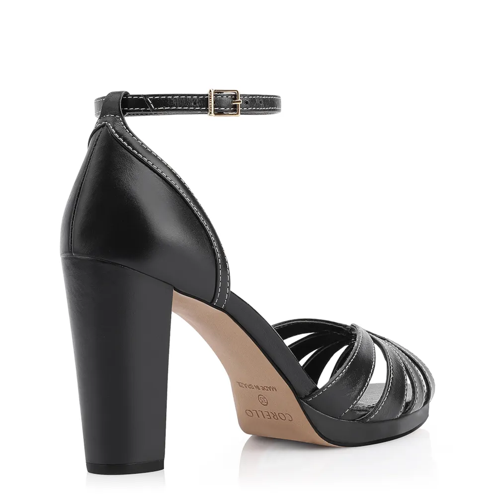 Peep Toe Couro Preto - imagem 3