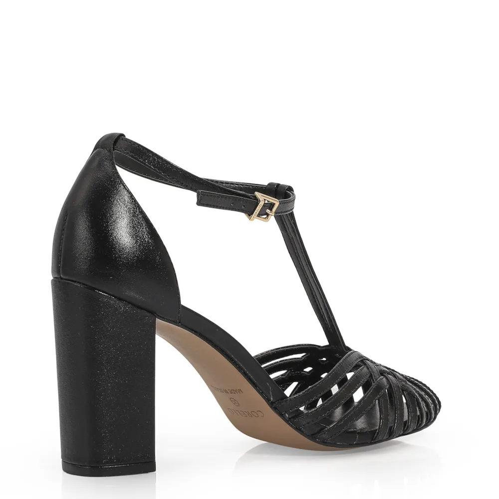 Peep Toe Couro Preto - imagem 3