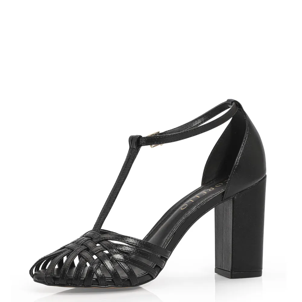 Peep Toe Couro Preto - imagem 4
