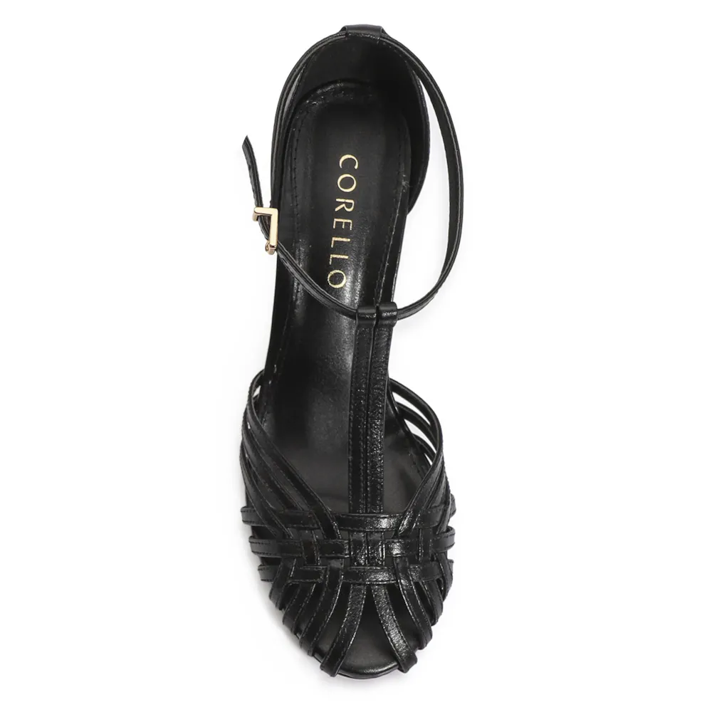 Peep Toe Couro Preto - imagem 5