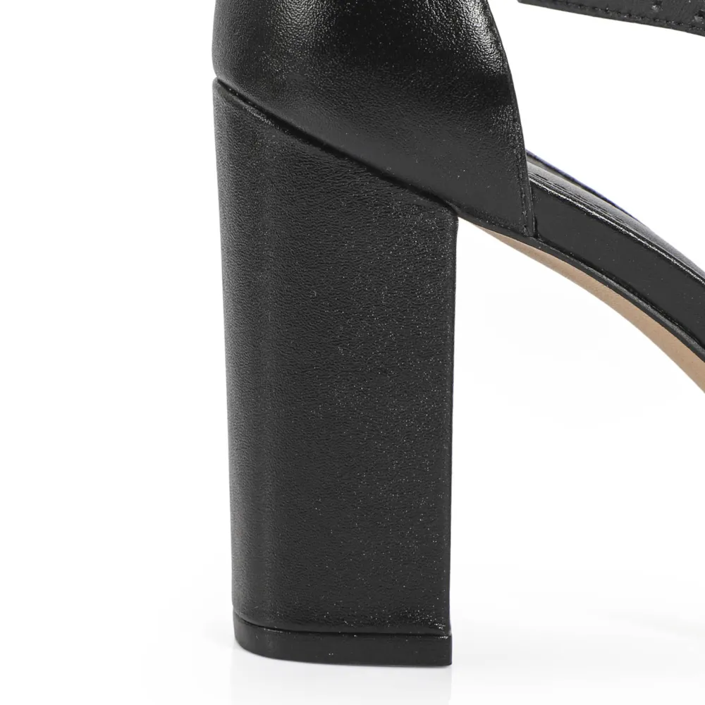 Peep Toe Couro Preto - imagem 7