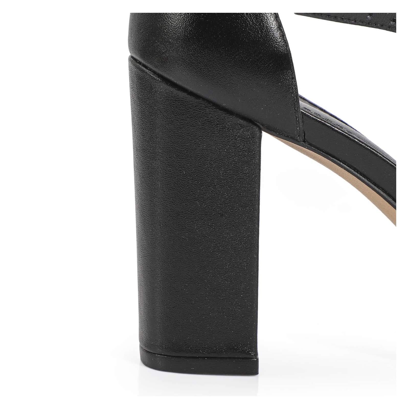 Peep Toe Couro Preto