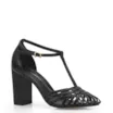 Peep Toe Couro Preto - imagem 1