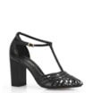 Peep Toe Couro Preto - imagem 1
