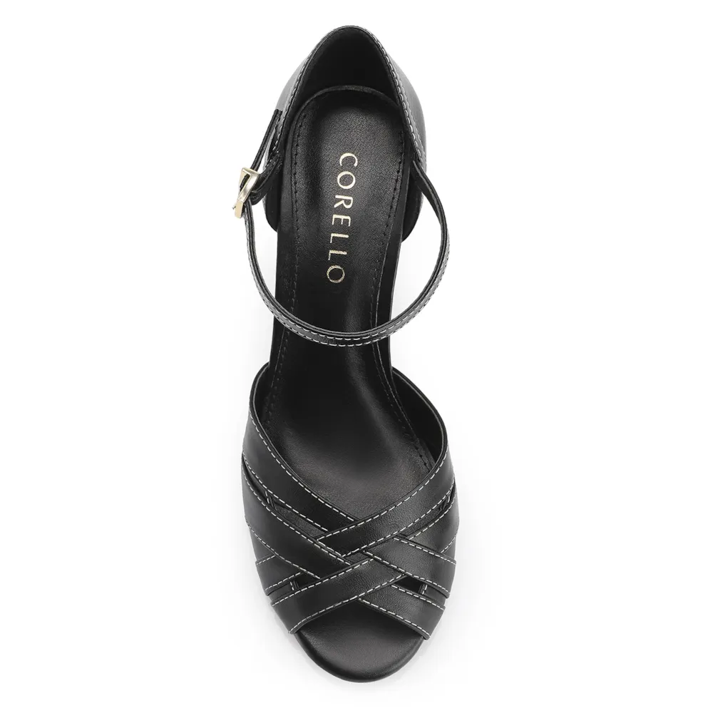 Peep Toe Couro Preto - imagem 5