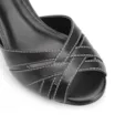Peep Toe Couro Preto - imagem 6