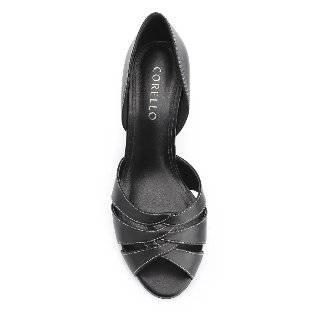 Peep Toe Couro Preto - imagem 5